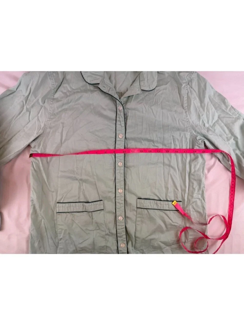 LAKE Pajamas Long Sleeve Pants Set Size Medium in Light Mint Green - Picture 9 of 15